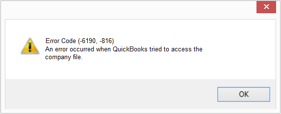 QuickBooks Error Code 6190